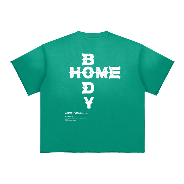 Homebody Friends Sun Fade Raw Edge T-Shirt