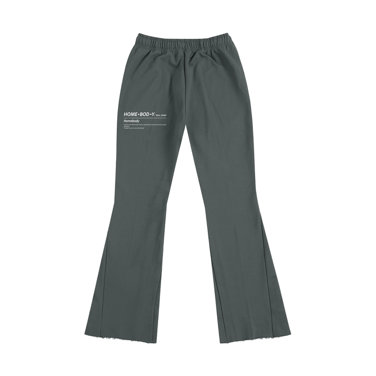 Gray ZZZ Flared Sweatpants