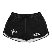 Women's Black ZZZ... Cozy Lounge Shorts