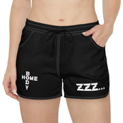 Women's Black ZZZ... Cozy Lounge Shorts