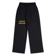 Women's Black Couch Potato Straight Leg Pants