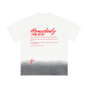 Sunfade Vintage Washed Homebody Friends Red Script T-Shirt