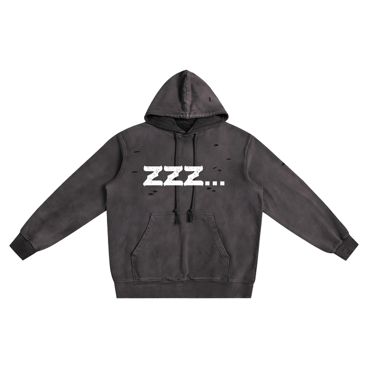 Homebody Friends Heavyweight Pure Cotton Hand-Frayed Monkey Washed Hoodie