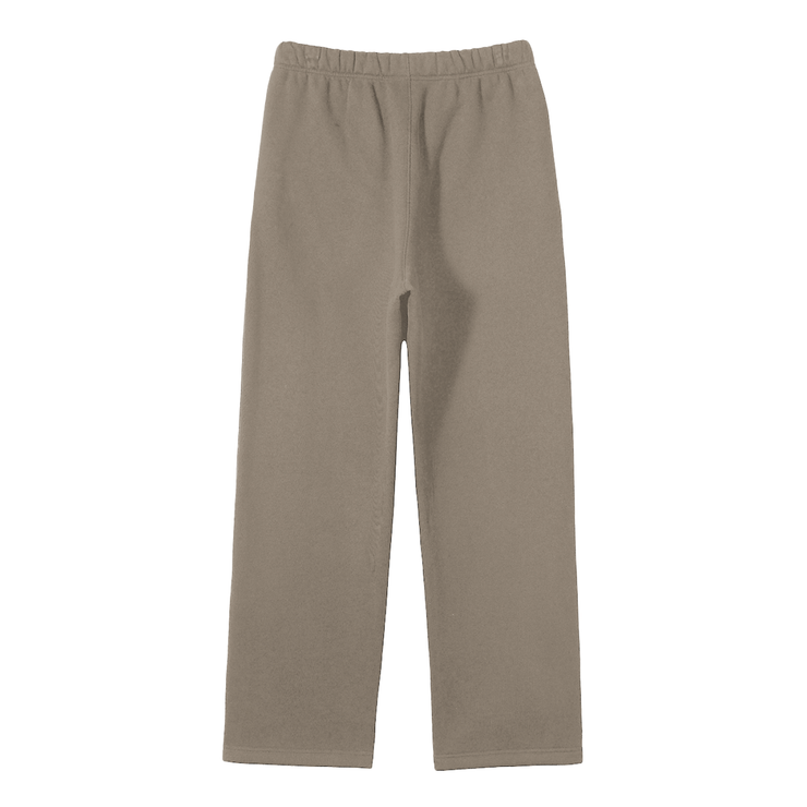 Gray Coffee ZZZ Fleece Straight Leg Pants