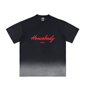 Sunfade Vintage Washed Homebody Friends Red Script T-Shirt