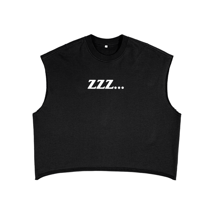 Black Homebody Friends French Terry Boxy Tank Top
