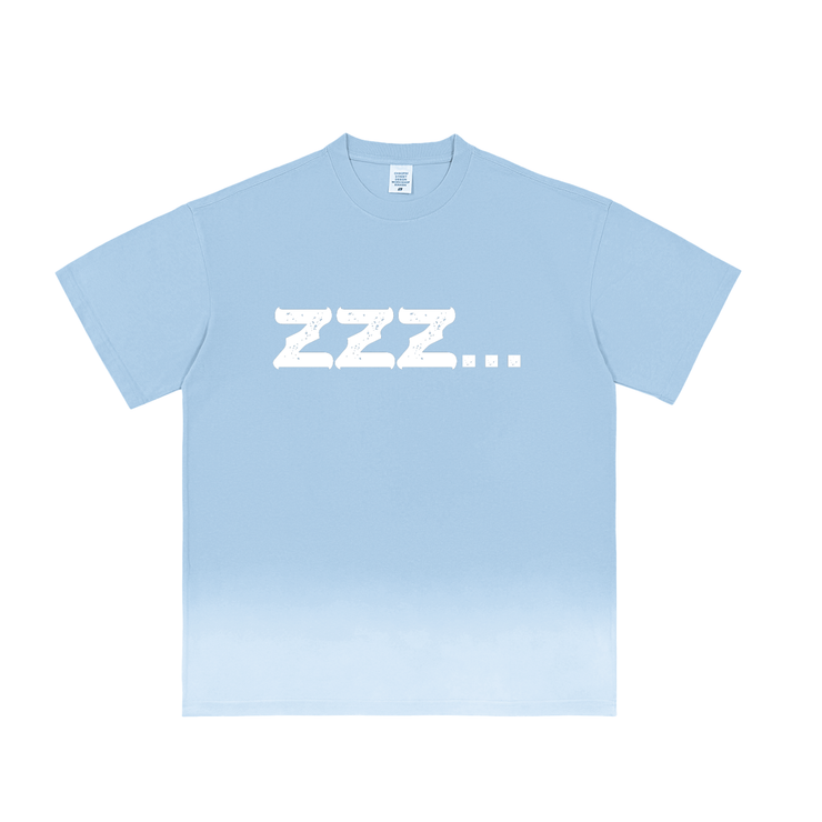 Blue Sunfade Vintage Washed ZZZ Homebody Friends T-Shirt