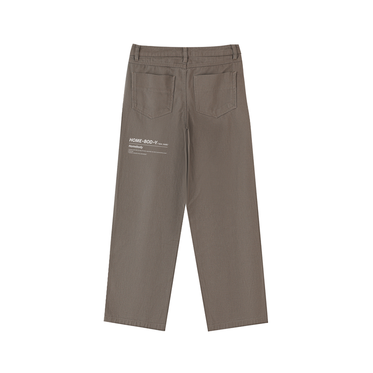 Homebody Friends Heavyweight Cotton Straight-Leg Pants