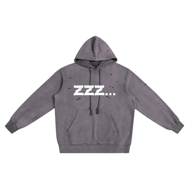 Homebody Friends Heavyweight Pure Cotton Hand-Frayed Monkey Washed Hoodie