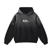 Black Heavyweight Sunfade Oversized Homebody Friends Hoodie