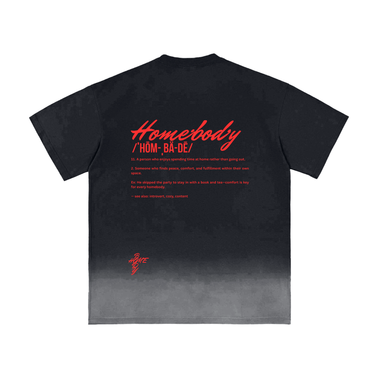 Sunfade Vintage Washed Homebody Friends Red Script T-Shirt