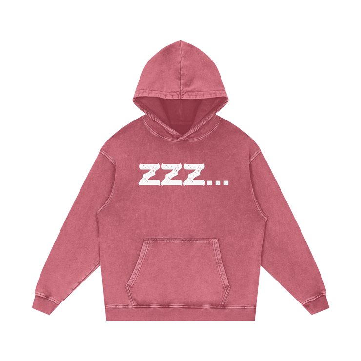Acid Wash ZZZ Homebody Friends Oversize Hoodie