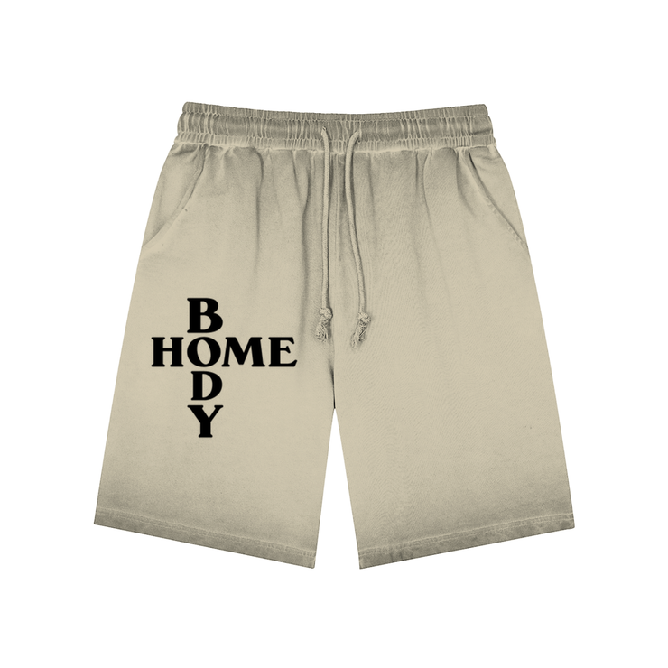 Khaki Homebody Friends Reverse Dyed Sweatshorts