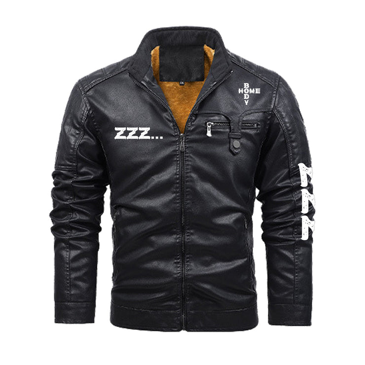 Homebody Friends Fleeced Leather Jacket