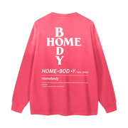 Pink Gradient Homebody Friends Vintage Washed Long Sleeve Tee