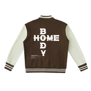 Homebody Friends Two-Tone Fleeced Varsity Jacket