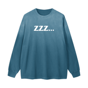 Jeans Blue Homebody Friends Gradient Vintage Washed Long Sleeve Tee