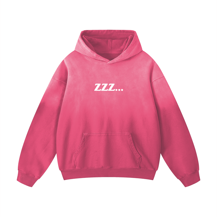 Pink Homebody Friends Heavyweight Sunfade Oversized Hoodie