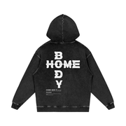 Acid Wash ZZZ Homebody Friends Oversize Hoodie