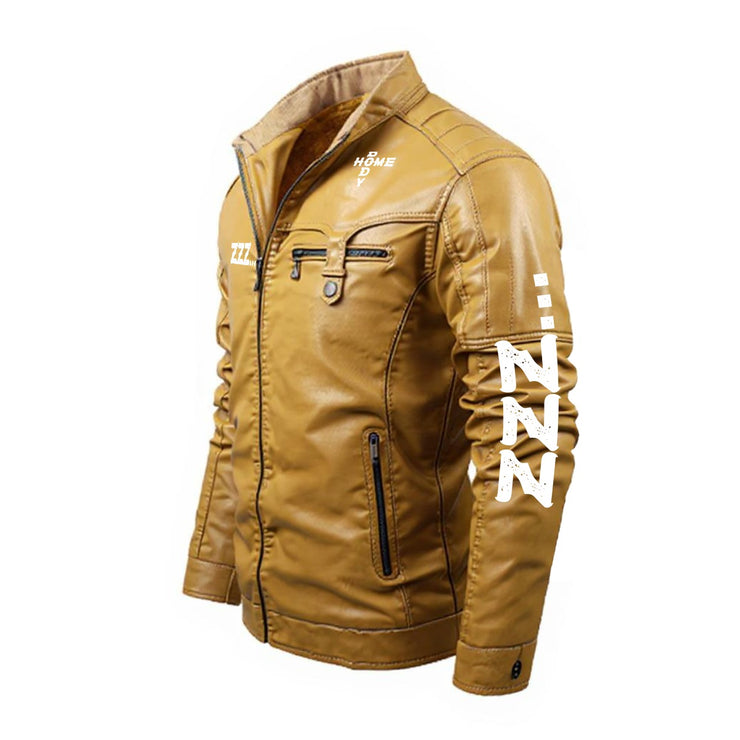 Homebody Friends Fleeced Leather Jacket