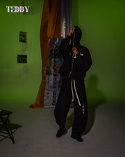 Homebody Friends Fleeced Full-Zip Boxy Hoodie