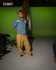 Homebody Friends Distressed Wash Short-Sleeve Shirt