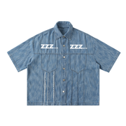 Homebody Friends Distressed Wash Short-Sleeve Shirt