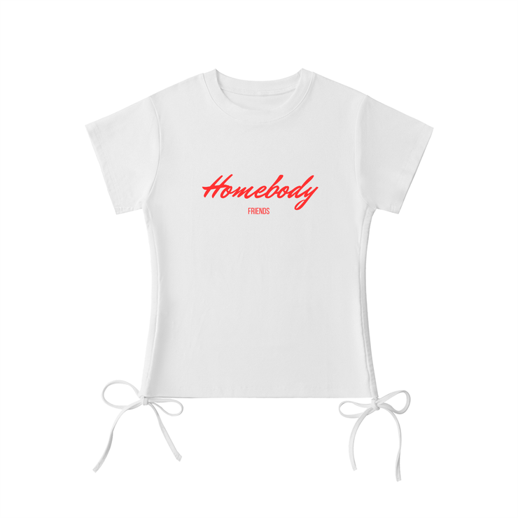 Womens Homebody Friends Drawstring T-Shirt