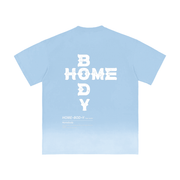 Blue Sunfade Vintage Washed ZZZ Homebody Friends T-Shirt