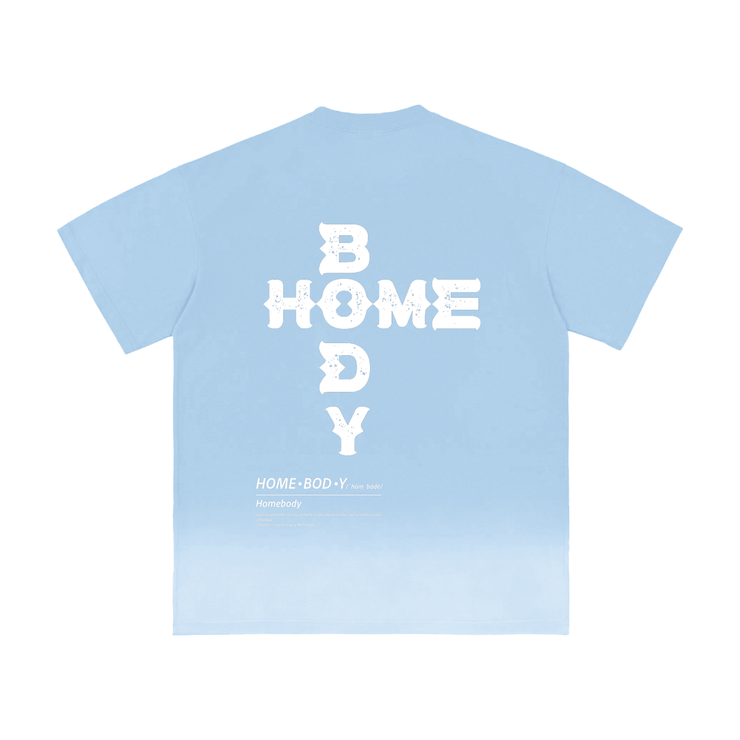 Blue Sunfade Vintage Washed ZZZ Homebody Friends T-Shirt