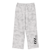 Flower gray Homebody Friends Dirty Washed Fleece Sweatpants