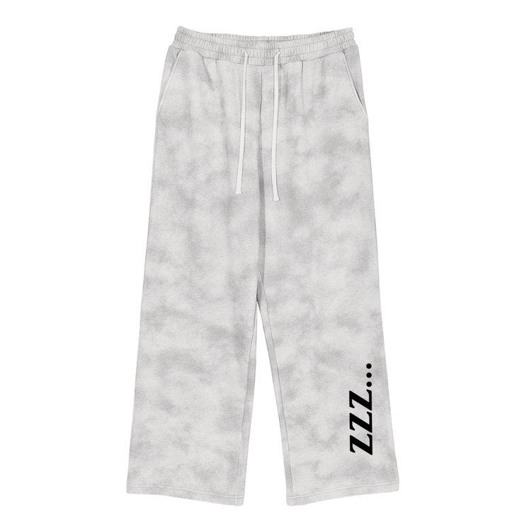 Flower gray Homebody Friends Dirty Washed Fleece Sweatpants