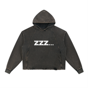 Homebody Friends Vintage Washed Frayed-Hem Hoodie