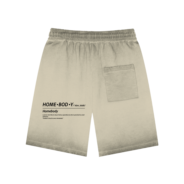 Khaki Homebody Friends Reverse Dyed Sweatshorts