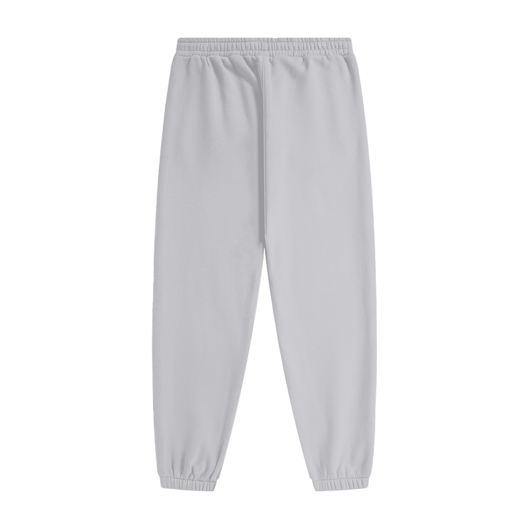 Flower Gray Fleece Joggers