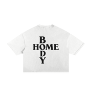 White Homebody Friends Classic Frayed Boxy Tee