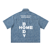 Homebody Friends Distressed Wash Short-Sleeve Shirt