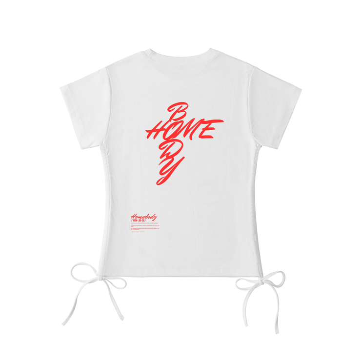 Womens Homebody Friends Drawstring T-Shirt