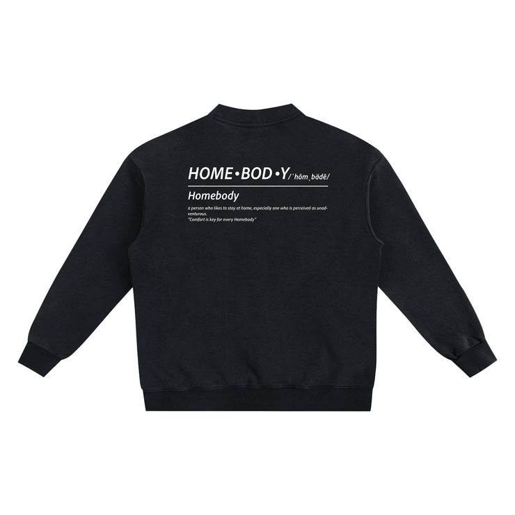 Black Homebody Friends Snow Washed Cardigan