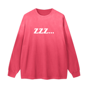 Pink Gradient Homebody Friends Vintage Washed Long Sleeve Tee