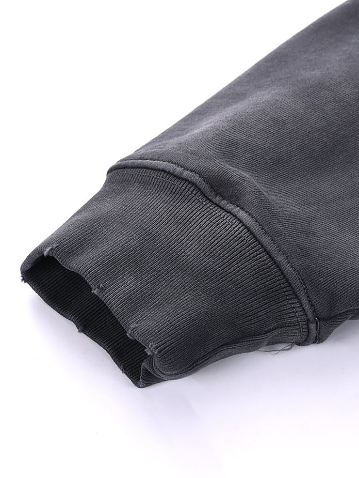 Homebody Friends Heavyweight Pure Cotton Hand-Frayed Monkey Washed Hoodie