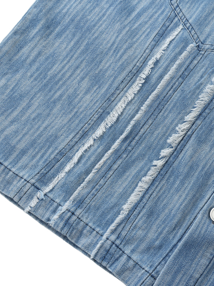 Homebody Friends Distressed Wash Short-Sleeve Shirt