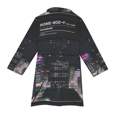 "Detroit" Homebody Friends Robe mockup rear view