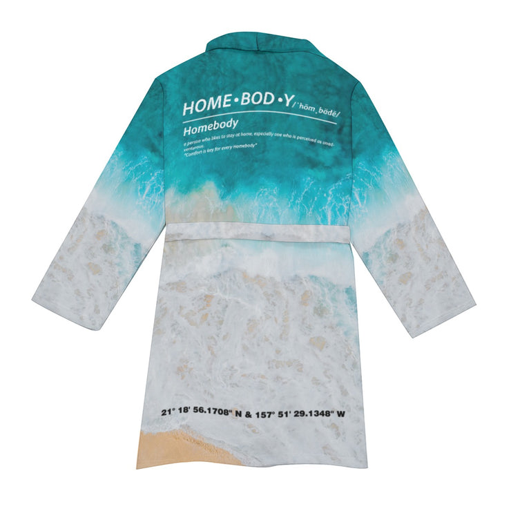 "Honolulu" Homebody Friends Robe mockup rear view