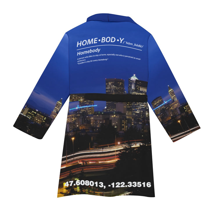 "Seattle" Homebody Friends Robe mockup rear view