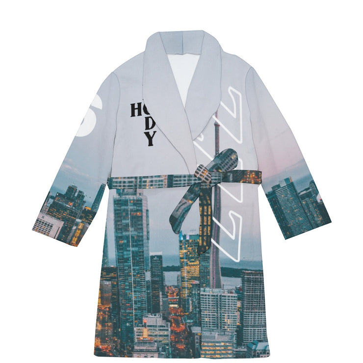 "TORONTO" HOMEBODY FRIENDS ROBE mockup front view