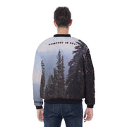 Men's Autumn Printed Bomber Jacket - Homebody Friends