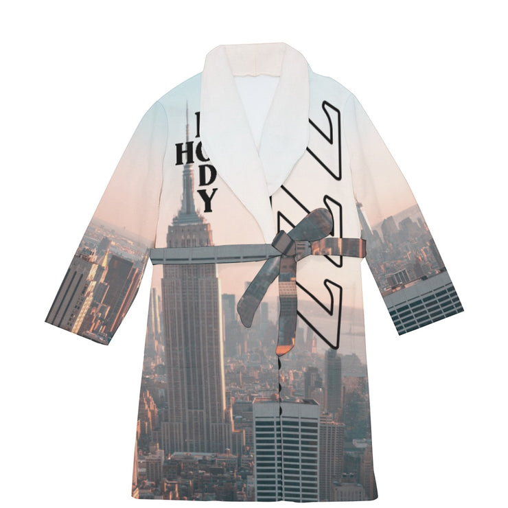 "New York" Homebody Friends Robe mockup front view