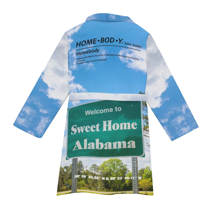 "Alabama" Homebody Friends Robe rear view mockup