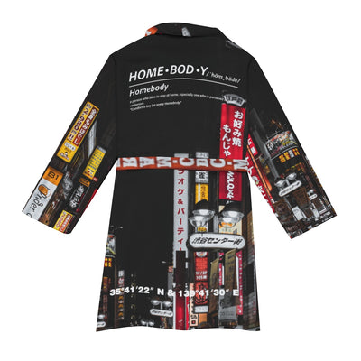 "Tokyo" Homebody Friends Robe mockup rear view